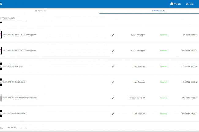 HSA KIT groups your files into projects for project management.