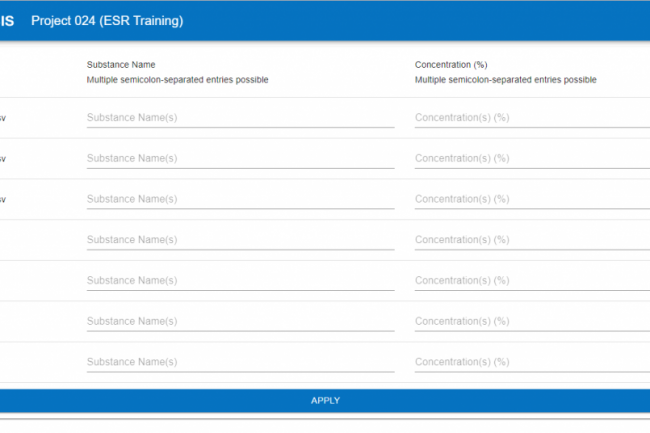 Overview of selected project files