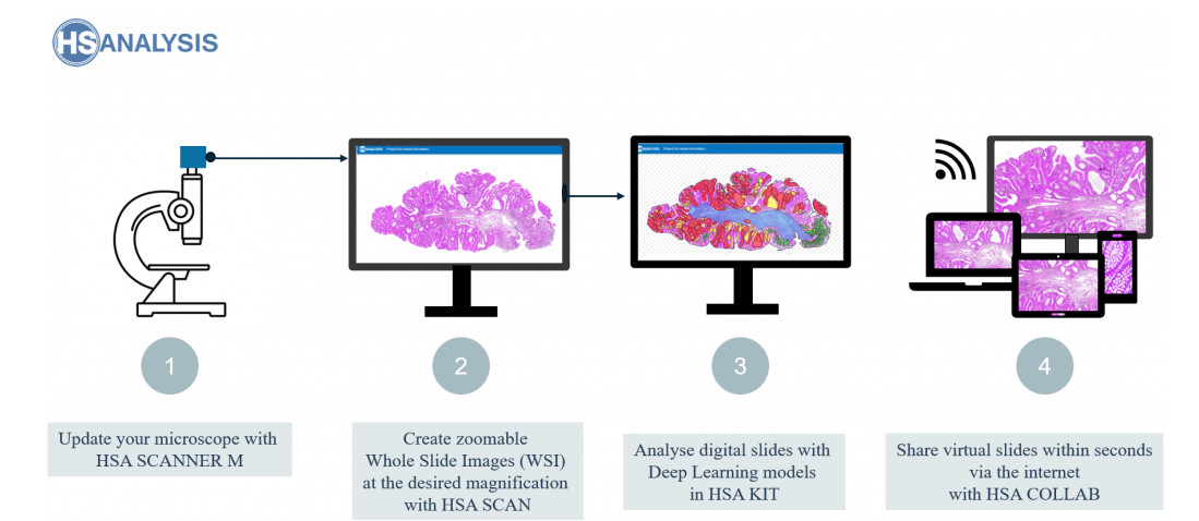 HSA infrastructure for digitalisation of WSI