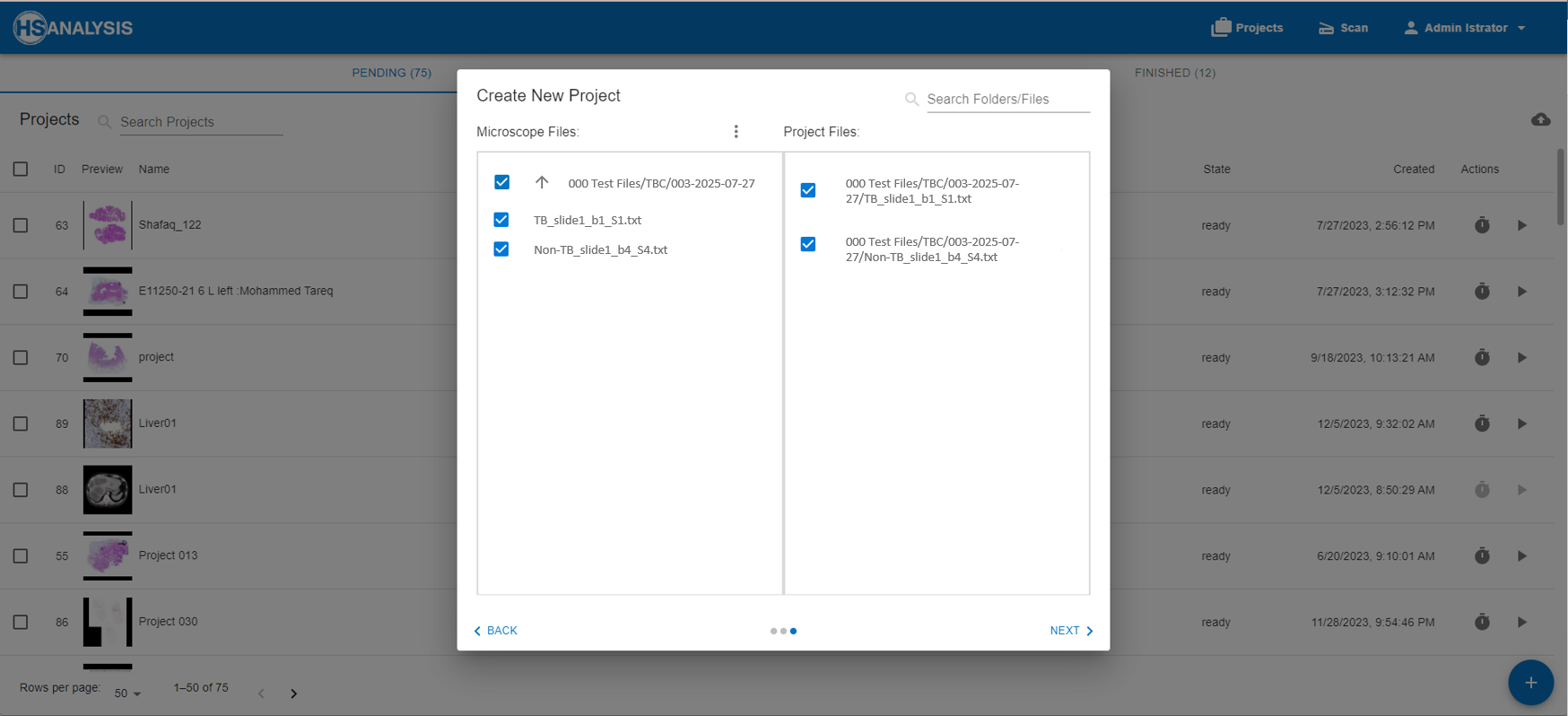 Choosing different .txt files which contain data from microarray experiments